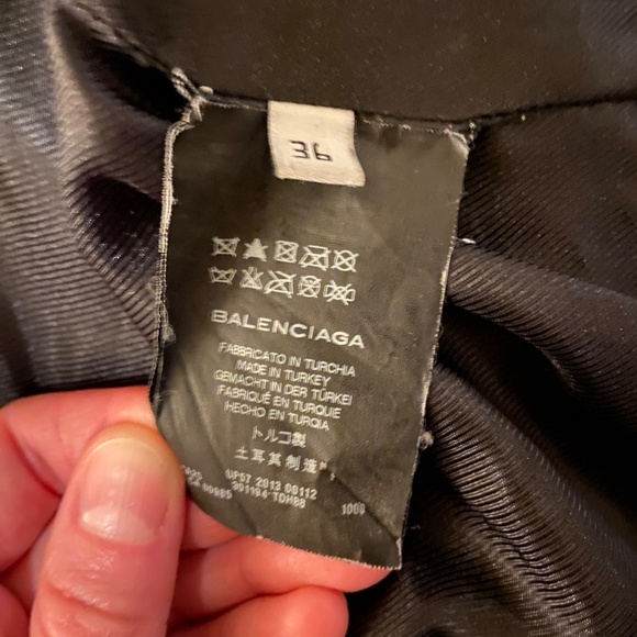 BALENCIAGA NICOLAS GHESQUIERE LEATHER JACKET 2010/2011 - SIZE 36 - Picture 14 of 14